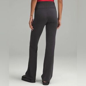 Lululemon softstreme ribbed flare black pants size 0